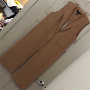 Sleeveless Trench Coat Duster - L